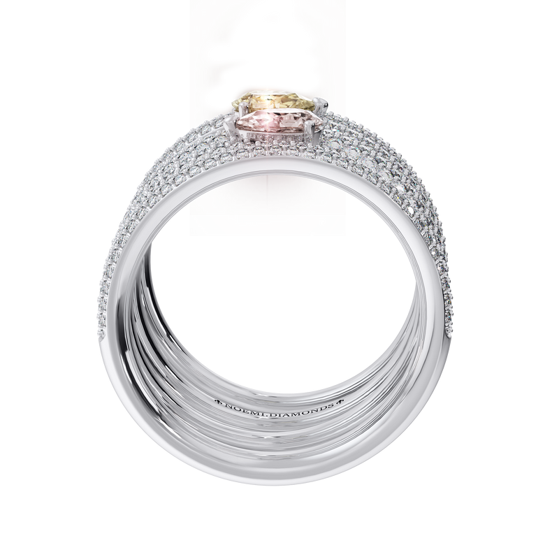 Anello con diamanti Claire Swirl