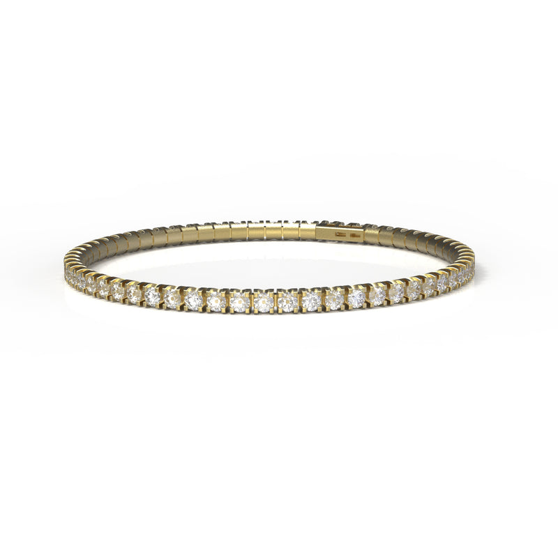 Bracciale in diamanti puri - Diamante di grandi dimensioni