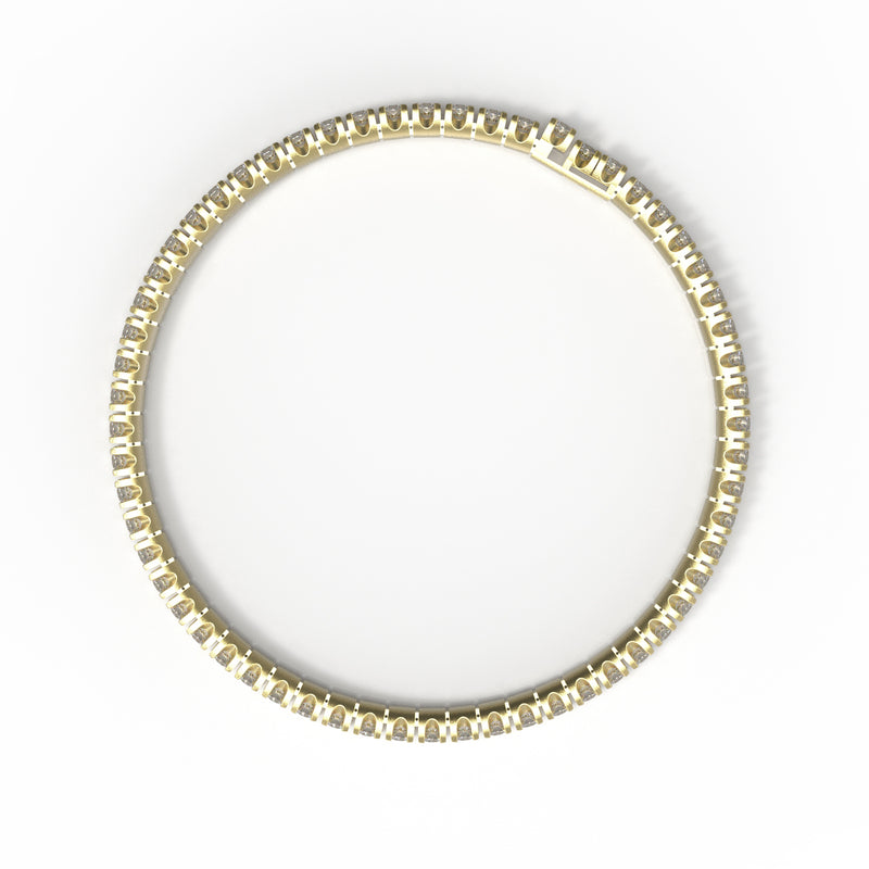 Bracciale in diamanti puri - Diamante di grandi dimensioni